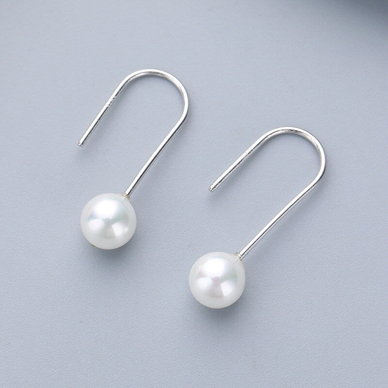 pearl drop earrings