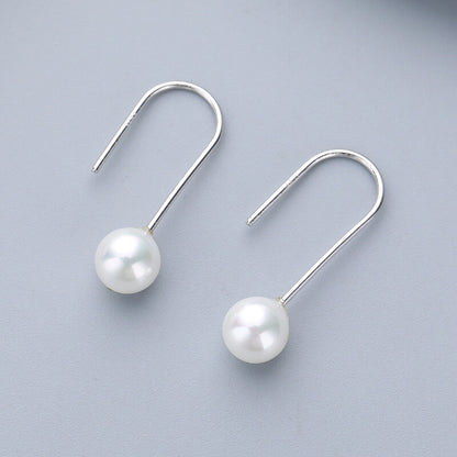 pearl drop earrings