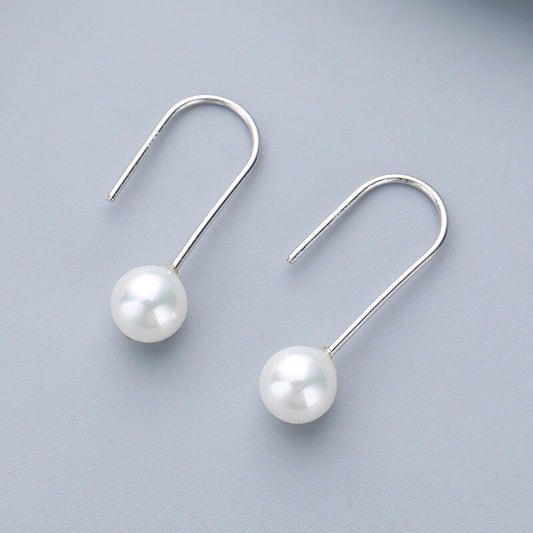 pearl drop earrings
