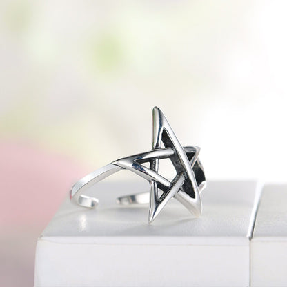 pentagram ring women's