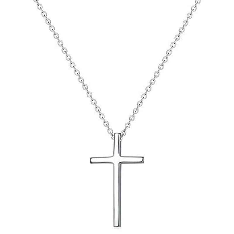Jimmy Jewelry Simple Cross Necklace 925 sterling silver