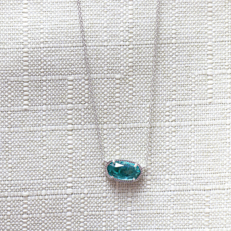 kendra scott elisa pendant white gold