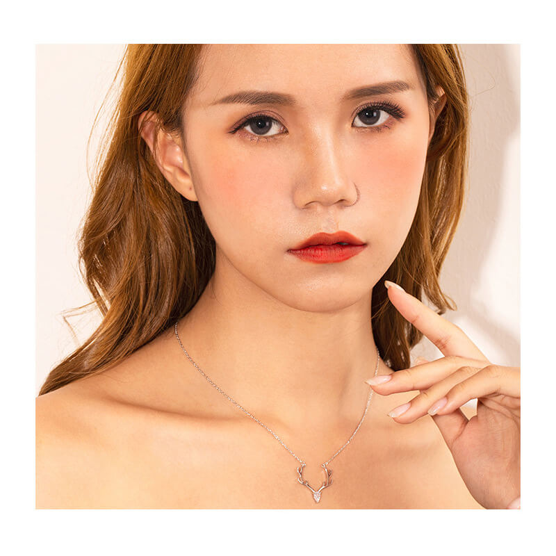 crystal antler necklace amazon