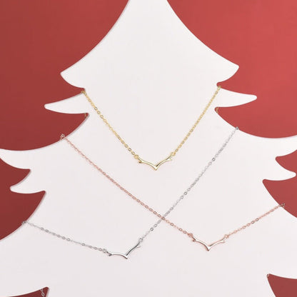 antler tip necklace