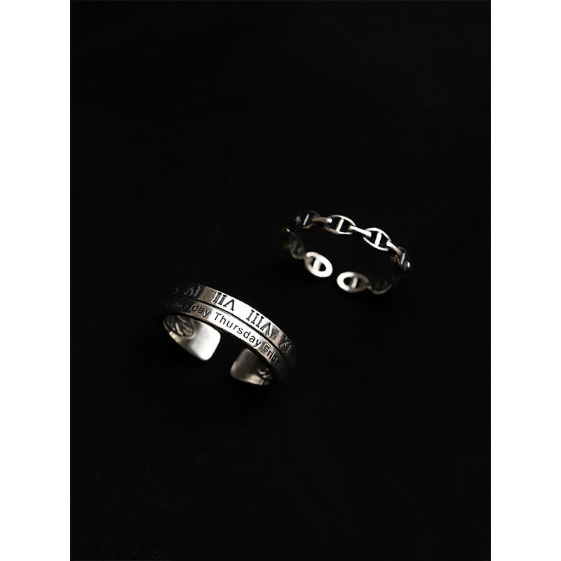 Sterling Silver Promise Stackable Rings