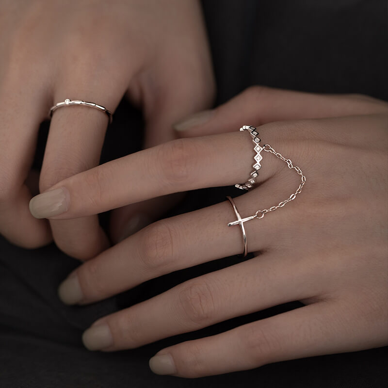 cross rings for women