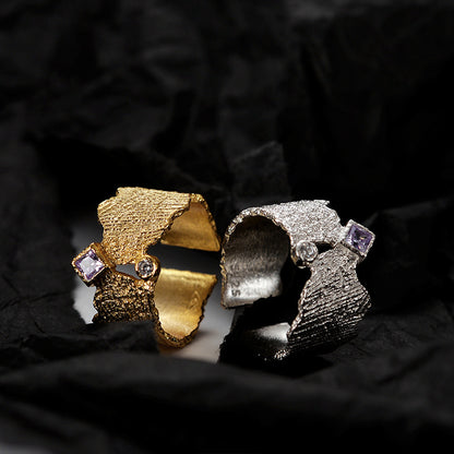 Artisan Brushed Silver Ring

