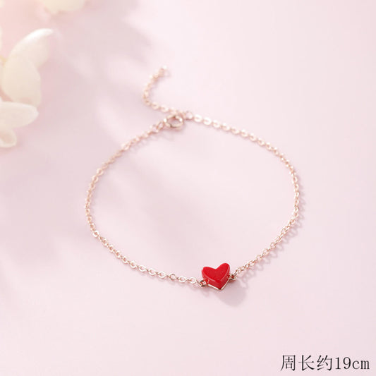 red heart bracelet