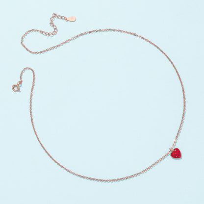 uk ruby heart necklace