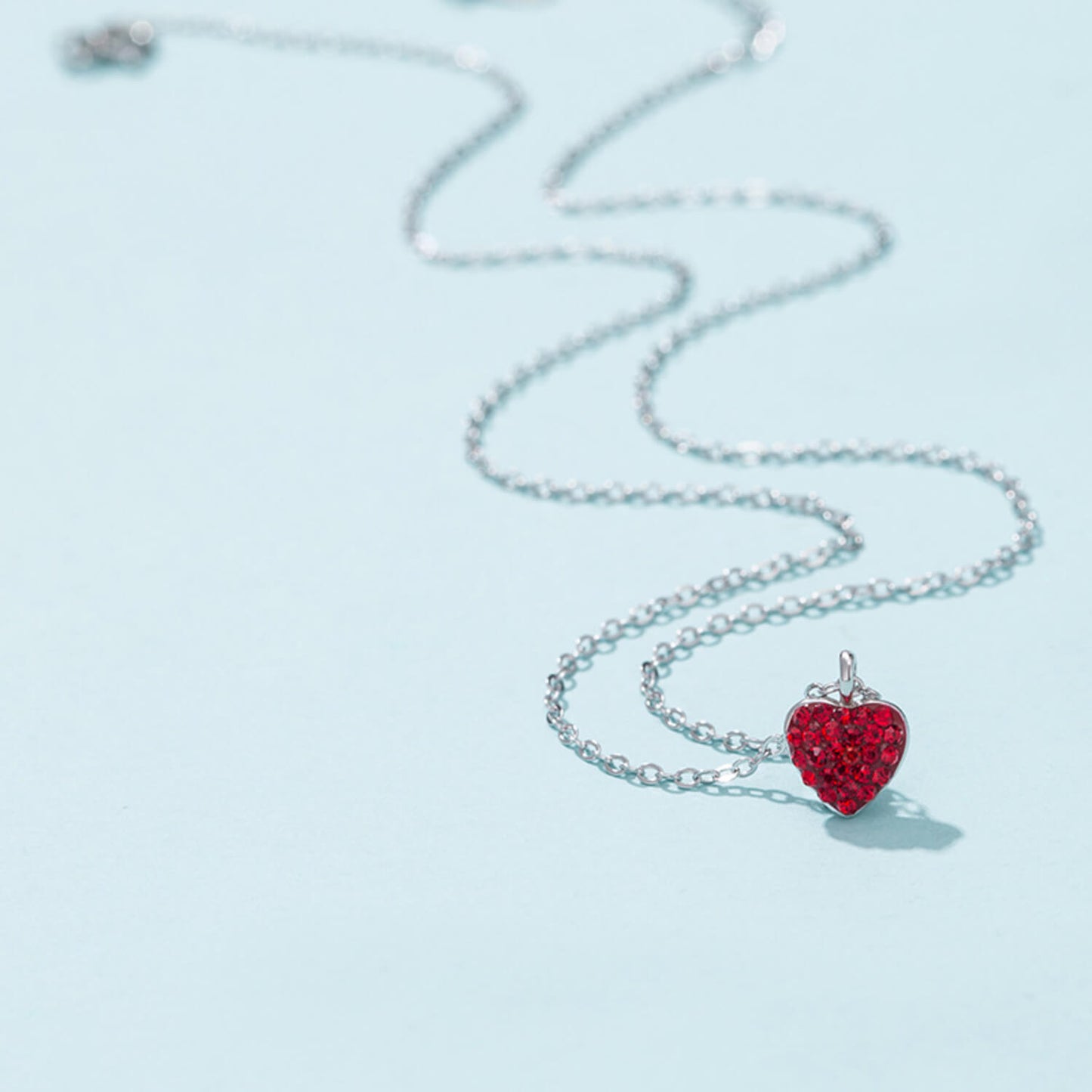 ruby heart necklace gold