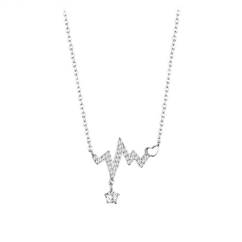 heartbeat diamond necklace