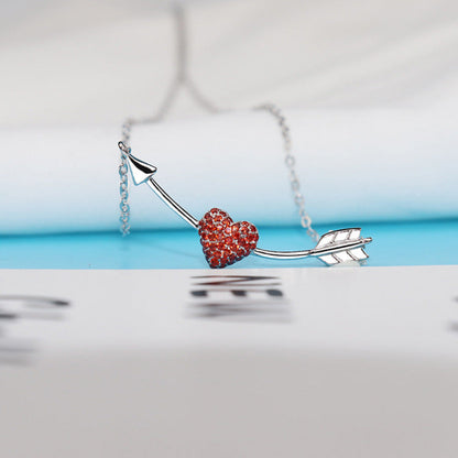 heart and arrow necklace design