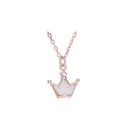silver crown pendant