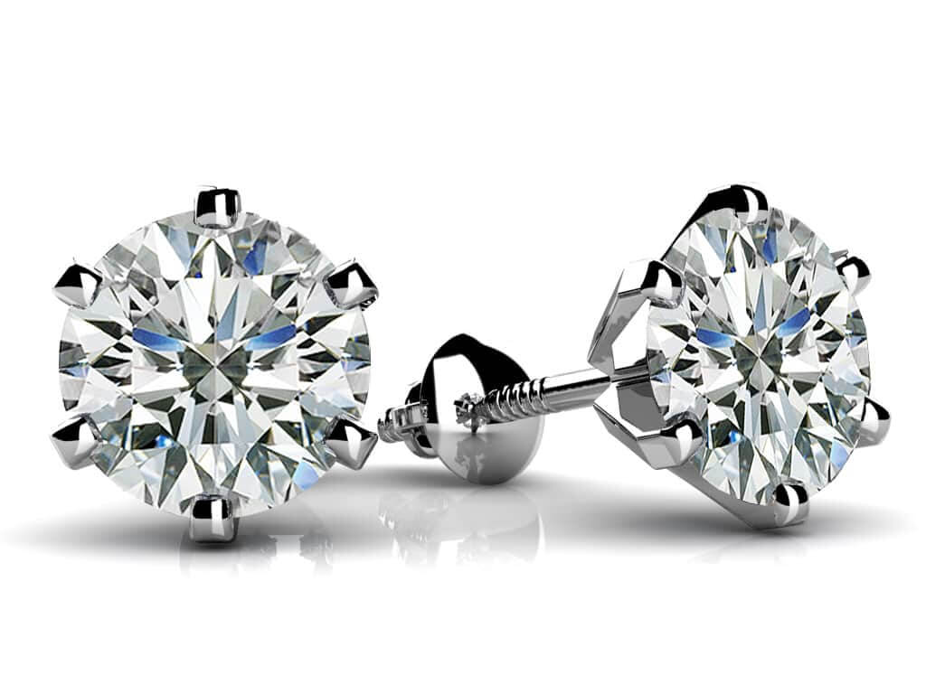 classic diamond stud earrings
