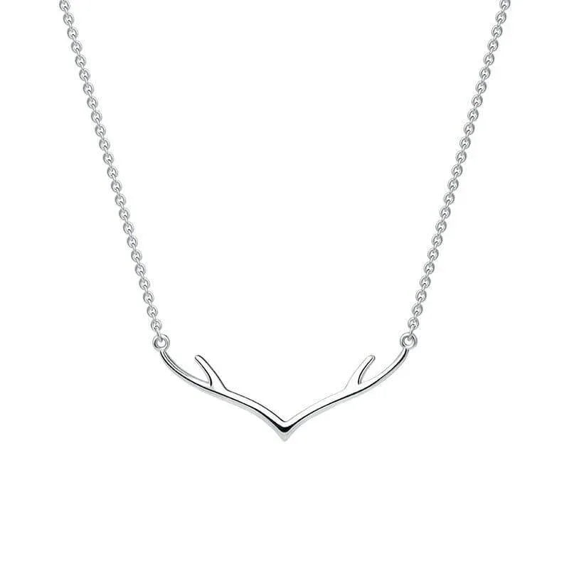 simple antler pendant s925