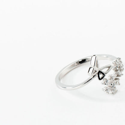 Sparkling Butterfly Wrap Ring
