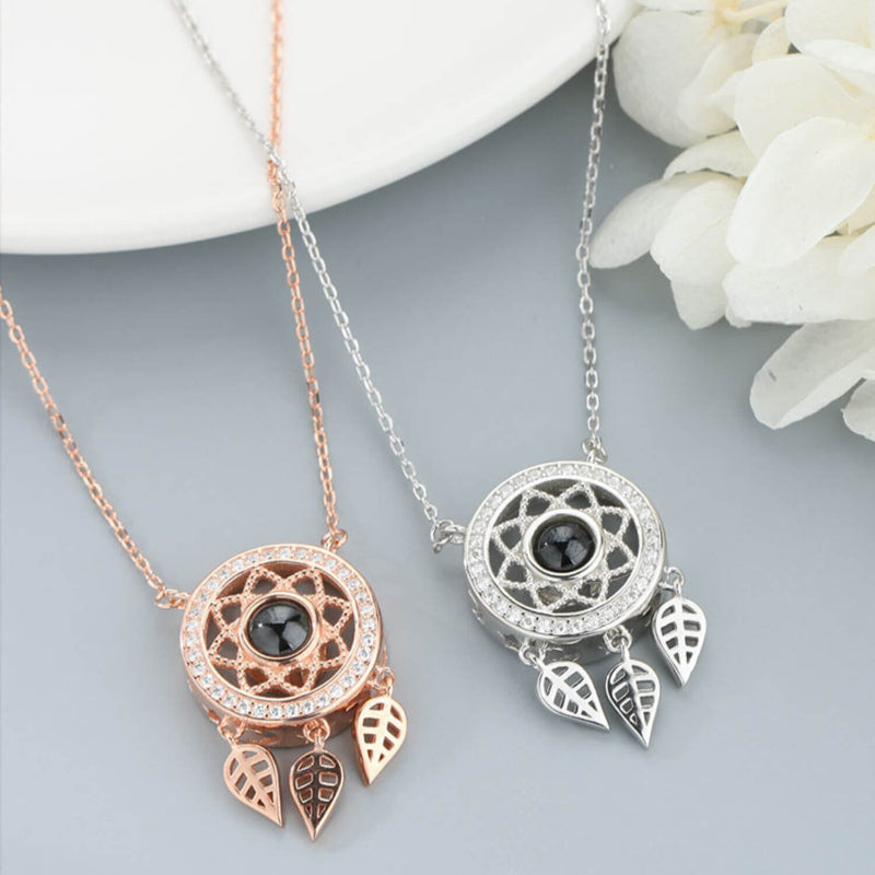 pendant in sterling silver frisbee necklace projection
