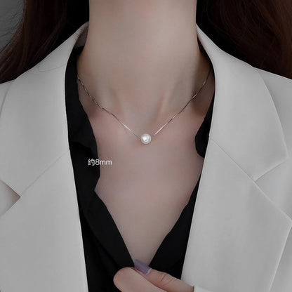 pearl and diamond drop necklace