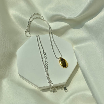 Chic Oval Drop Necklace

