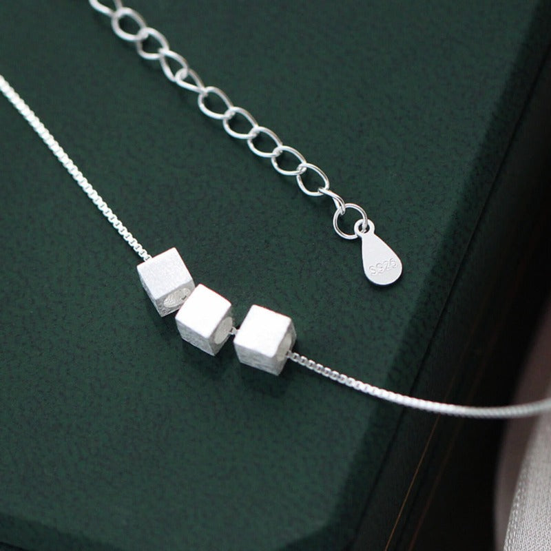 Brushed Silver Cubes