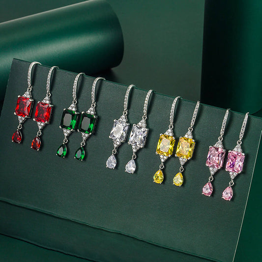 Diamond Hook Earrings