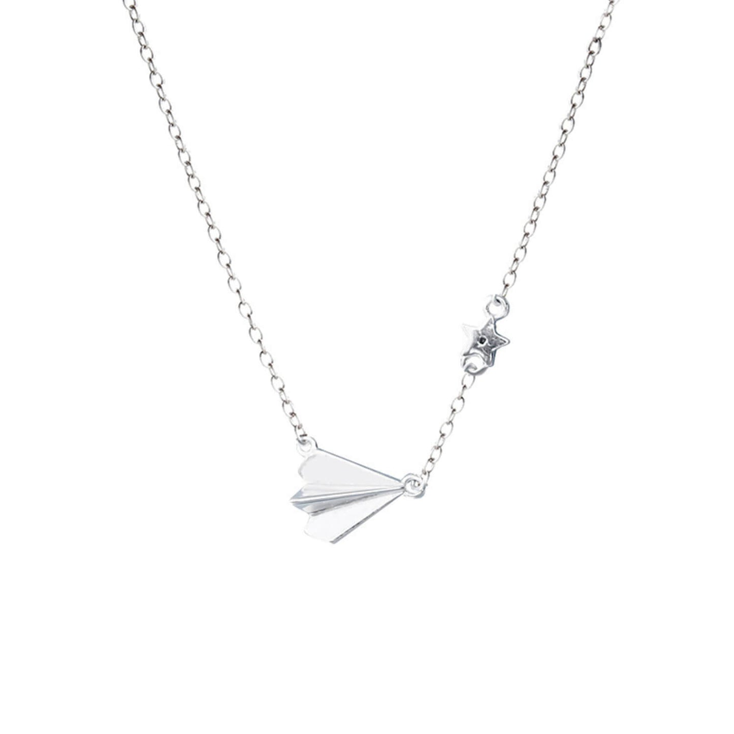 paper airplane necklace usa