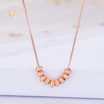 silver bead necklaces for party