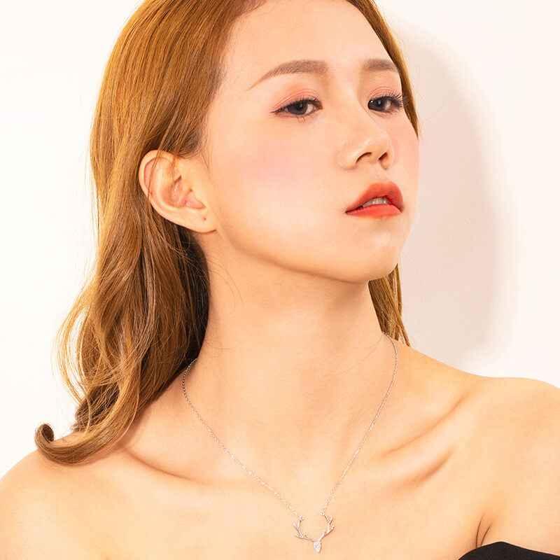 crystal pendant antler necklace singapore