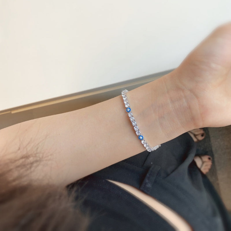 sterling bracelets tennis devils eye bracelet
