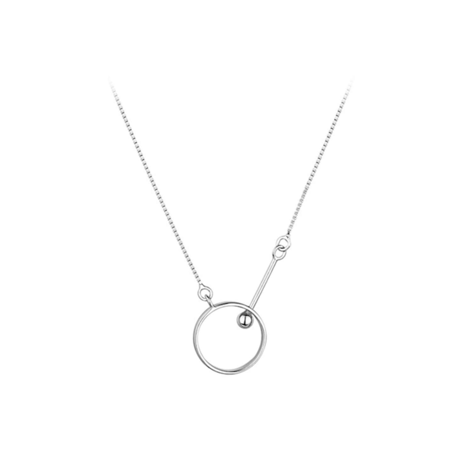 	 lariat circle bar necklace