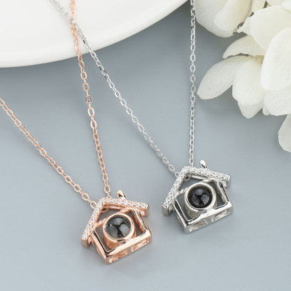 "Home is Where the Heart Is" Projection Pendant

