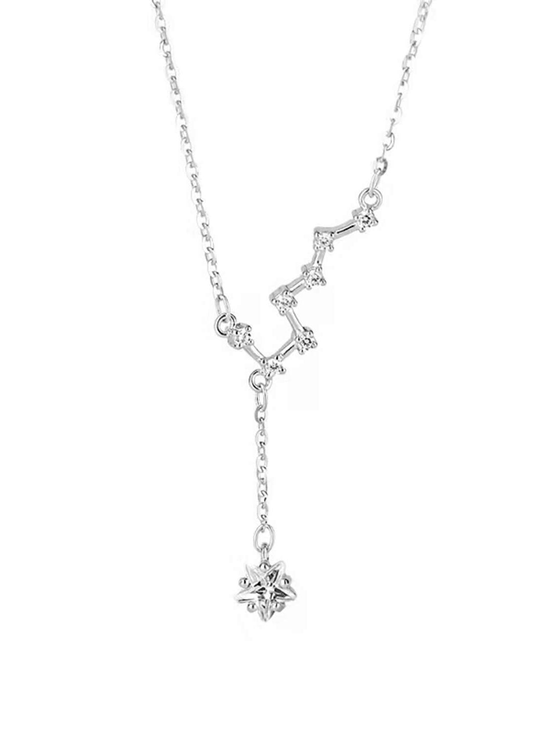 virgo star diamond necklace