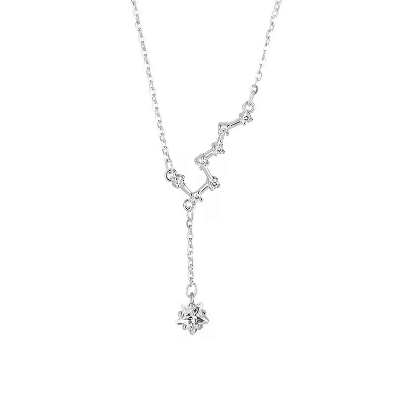 diamond virgo star necklace