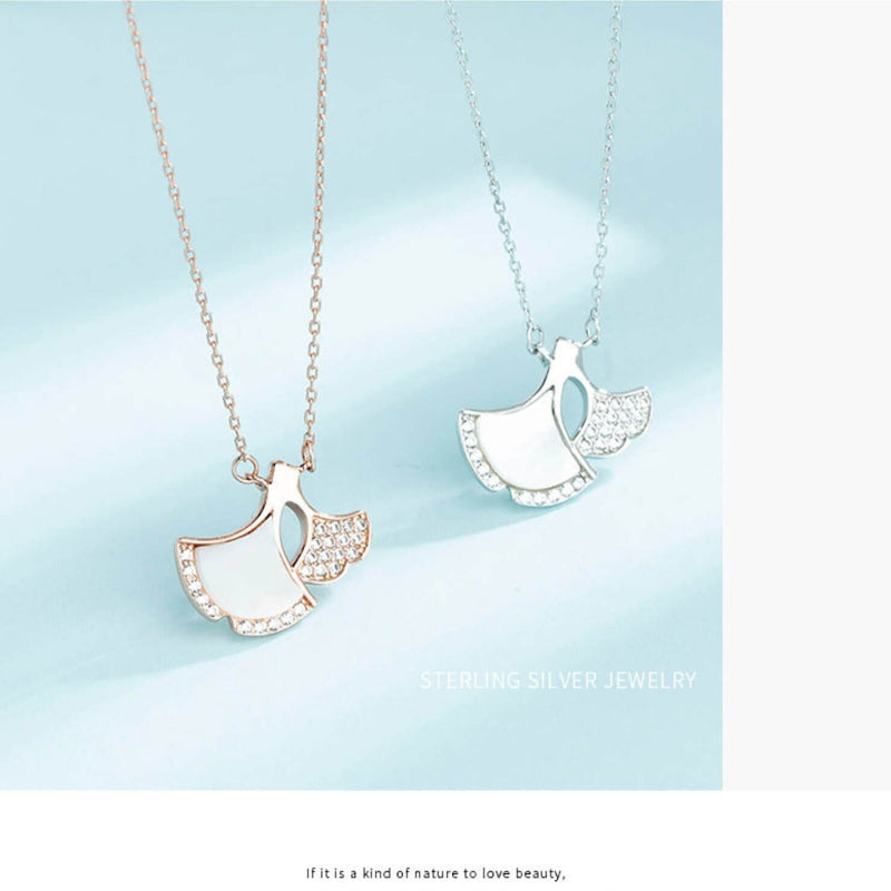 shell gingko necklace wholesale