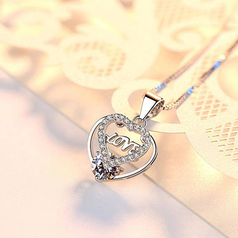 love heart diamond necklace usa