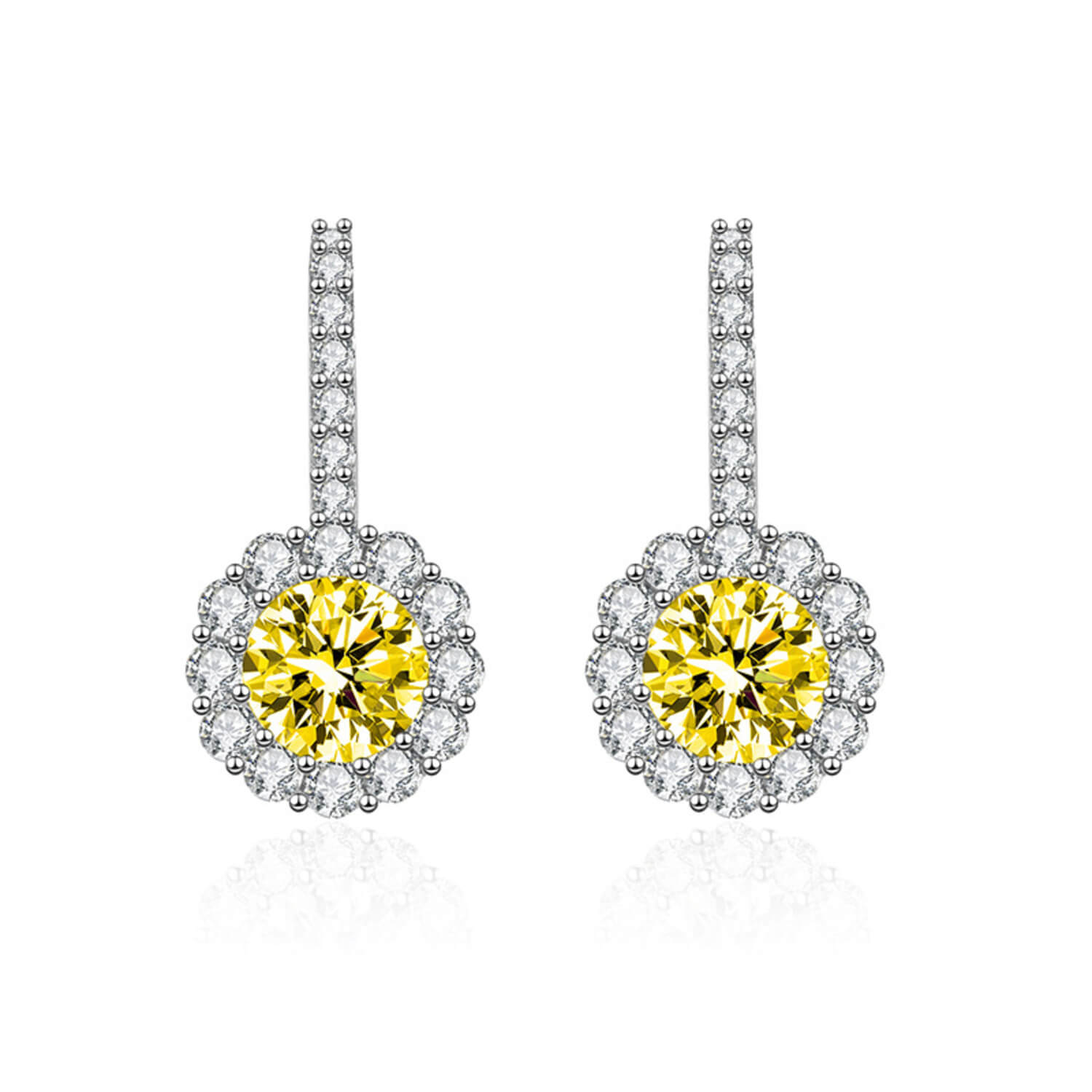 Dazzling Single Halo Studs