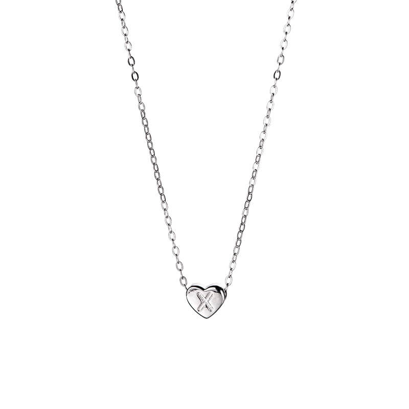 initial heart necklace