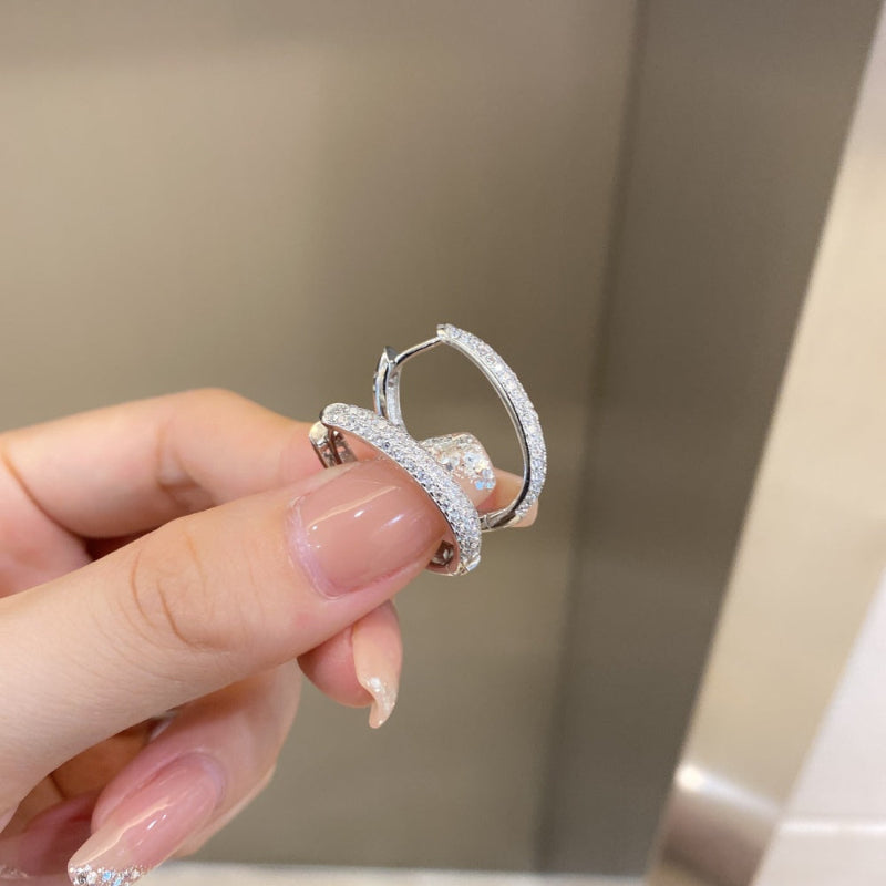 Shimmering Gold Hoop Earrings


