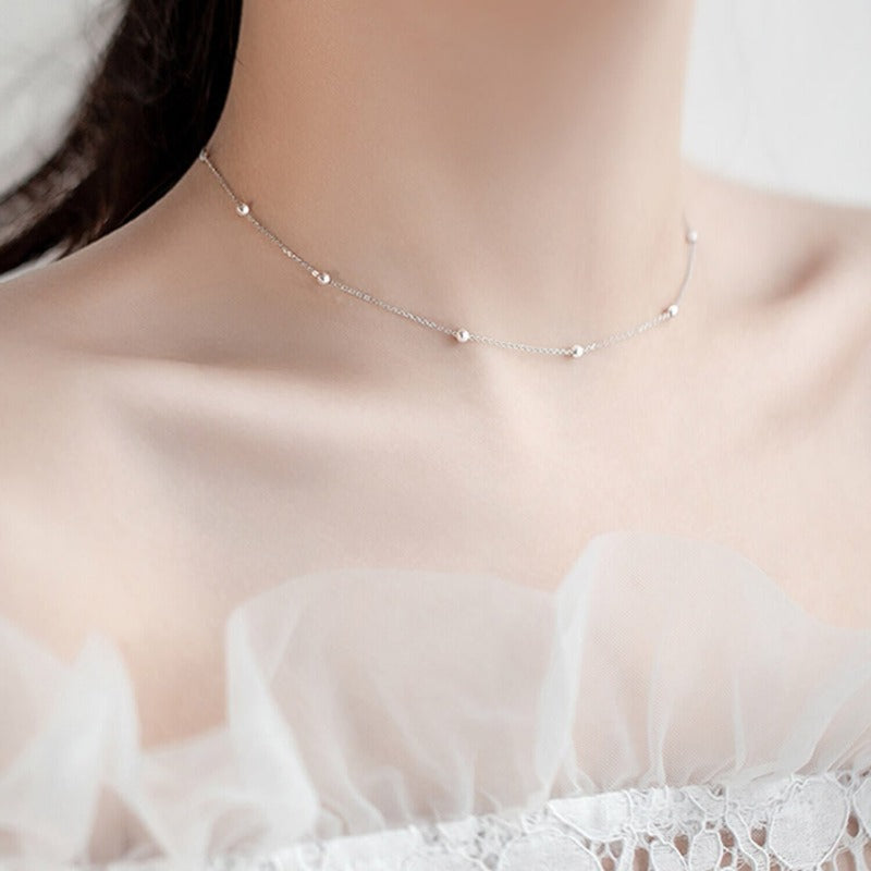 pearl necklace layered