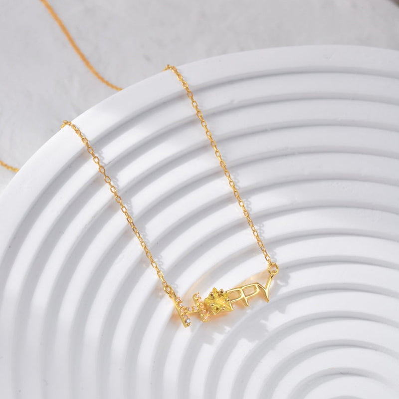 happy necklace amazon