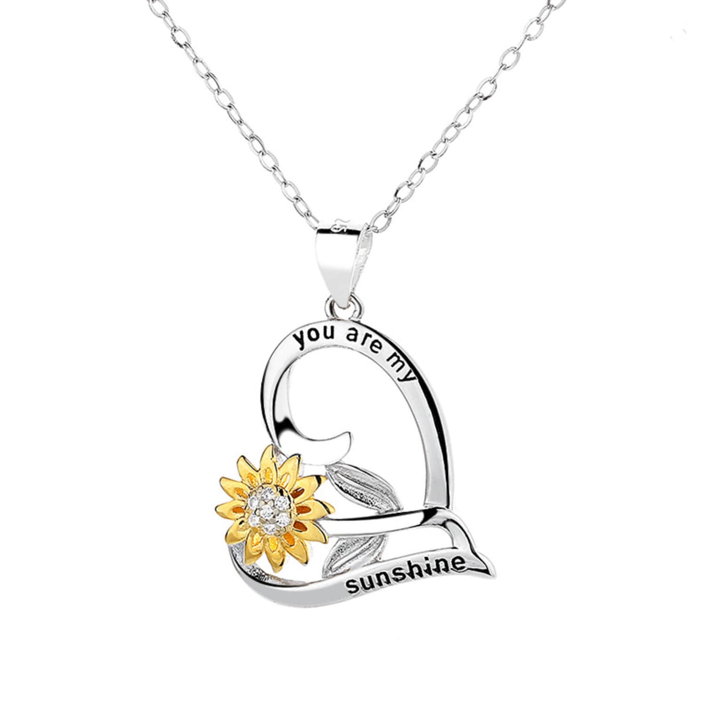 you are my sunshine necklace sunflower