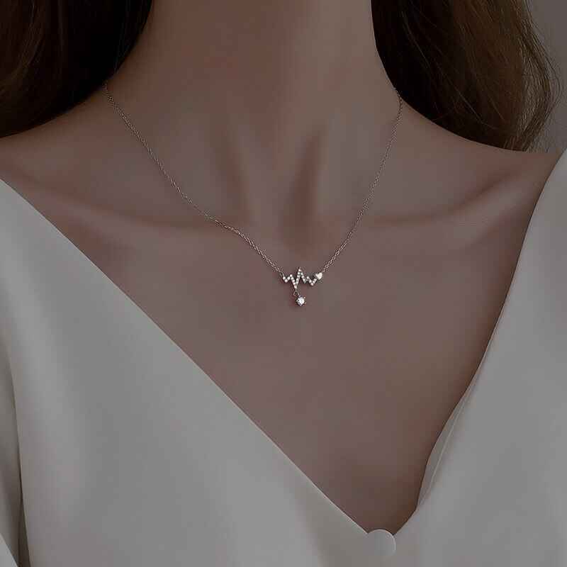 Jimmy's Jewelry Factory Heartbeat Necklace
