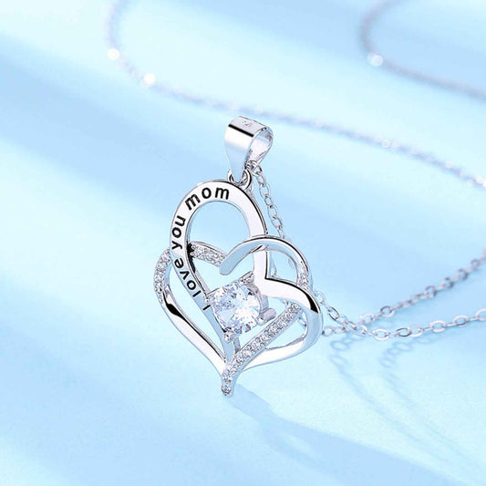 I love you mom necklace