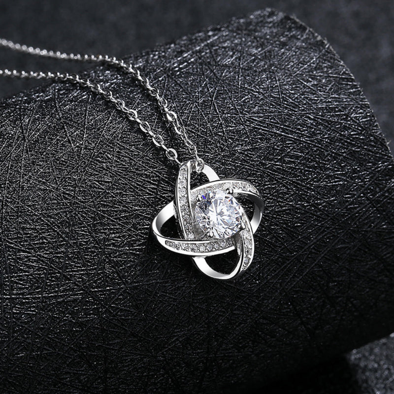 zircon clover necklace amazon
