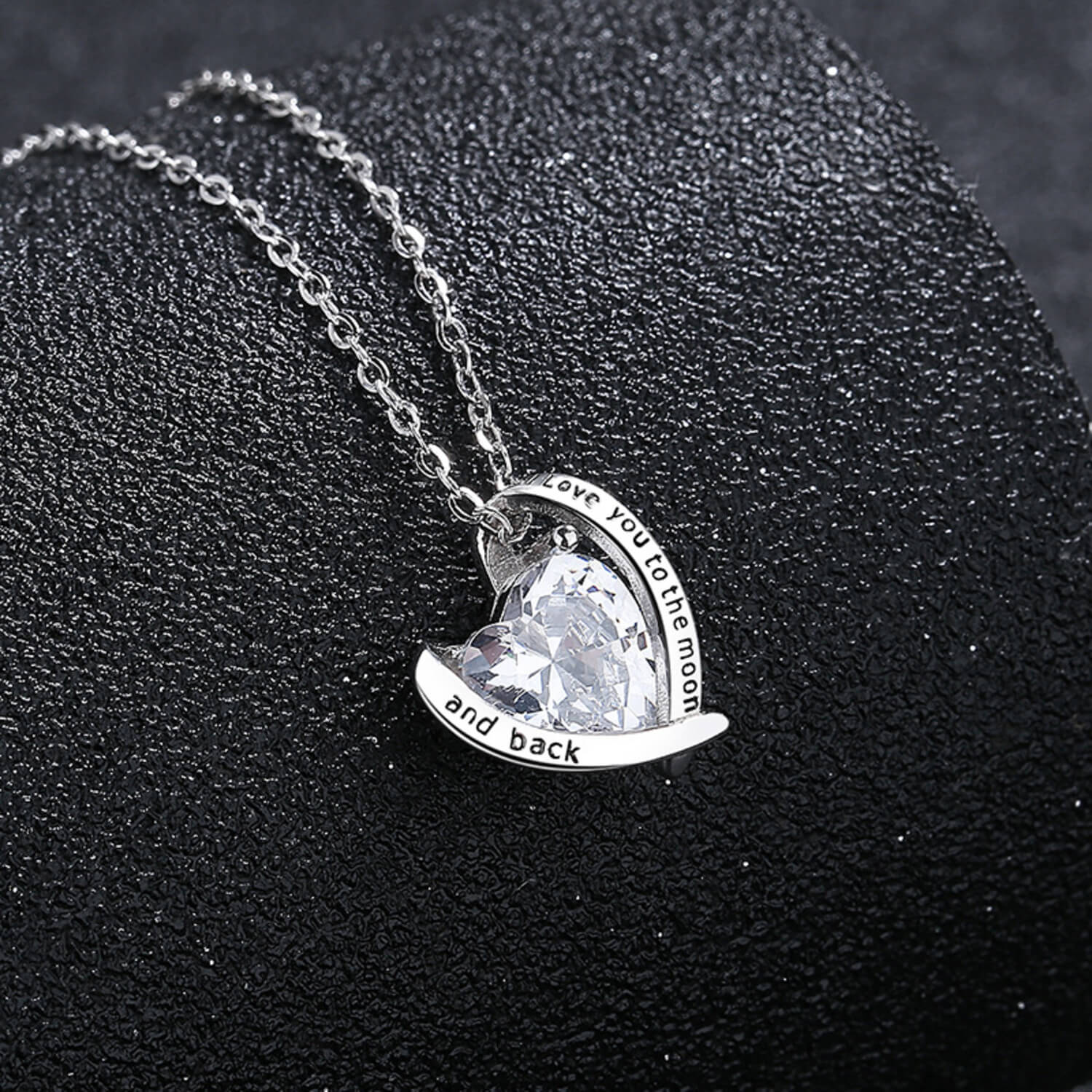 I love you to the moon and back pendant us