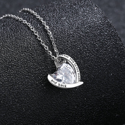 I love you to the moon and back pendant us