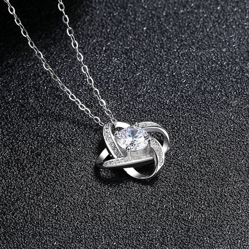 zirconia clover necklace us