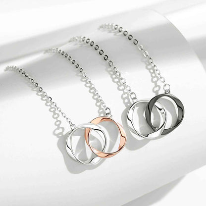 interlocking circle pendant