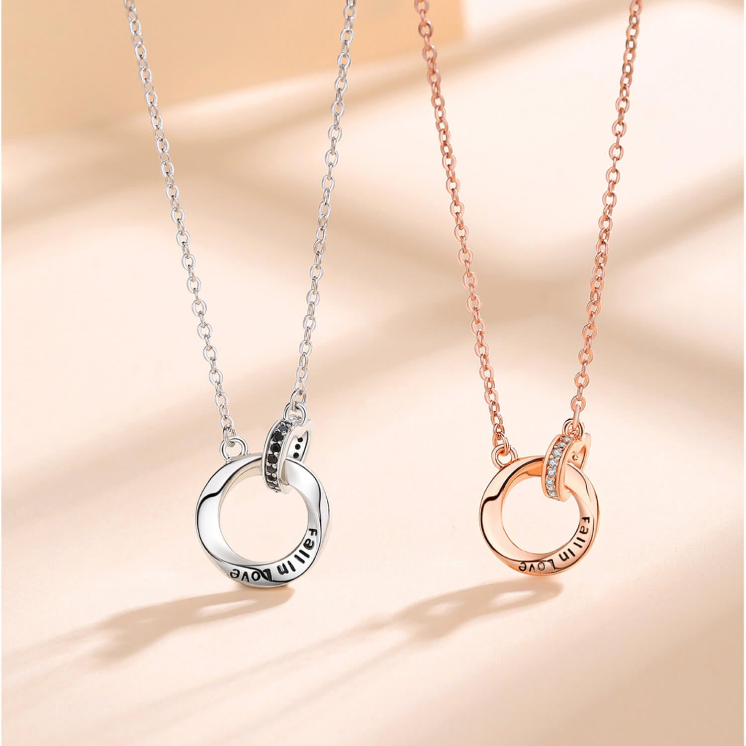 fall in love interlocking necklace amazon