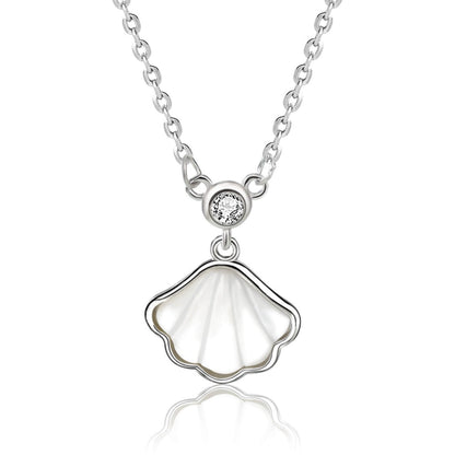 silver shell pendant